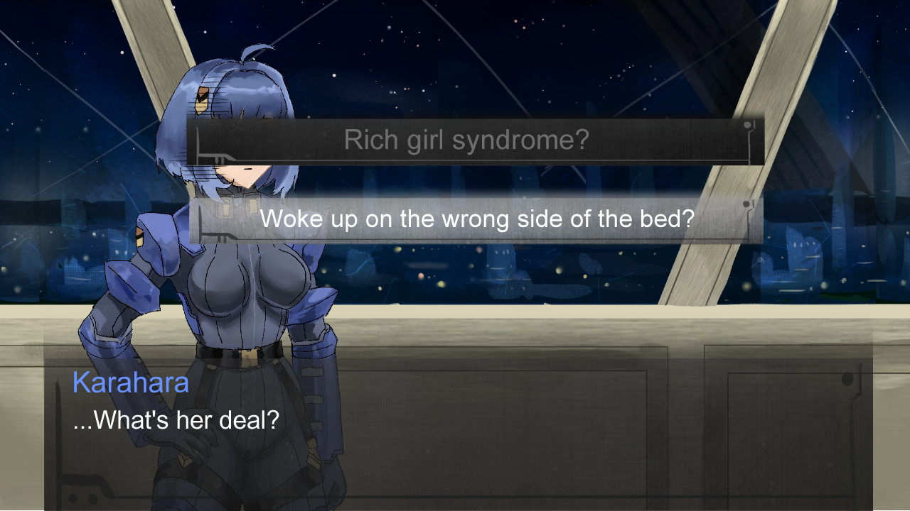 Game Screenshot of a choice in the game